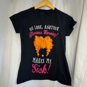 Hocus Pocus Graphic‎ Tee Oh Look Another Glorious Morning Black Size M